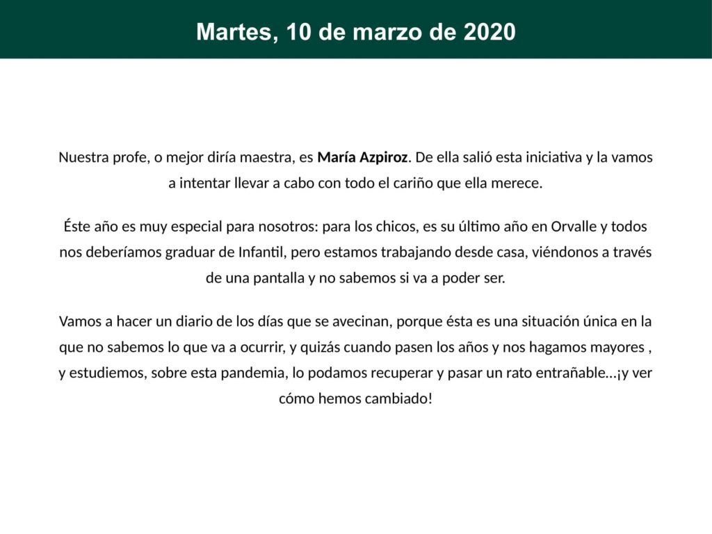 ''Diario de confinamiento'', así vivimos un momento histórico