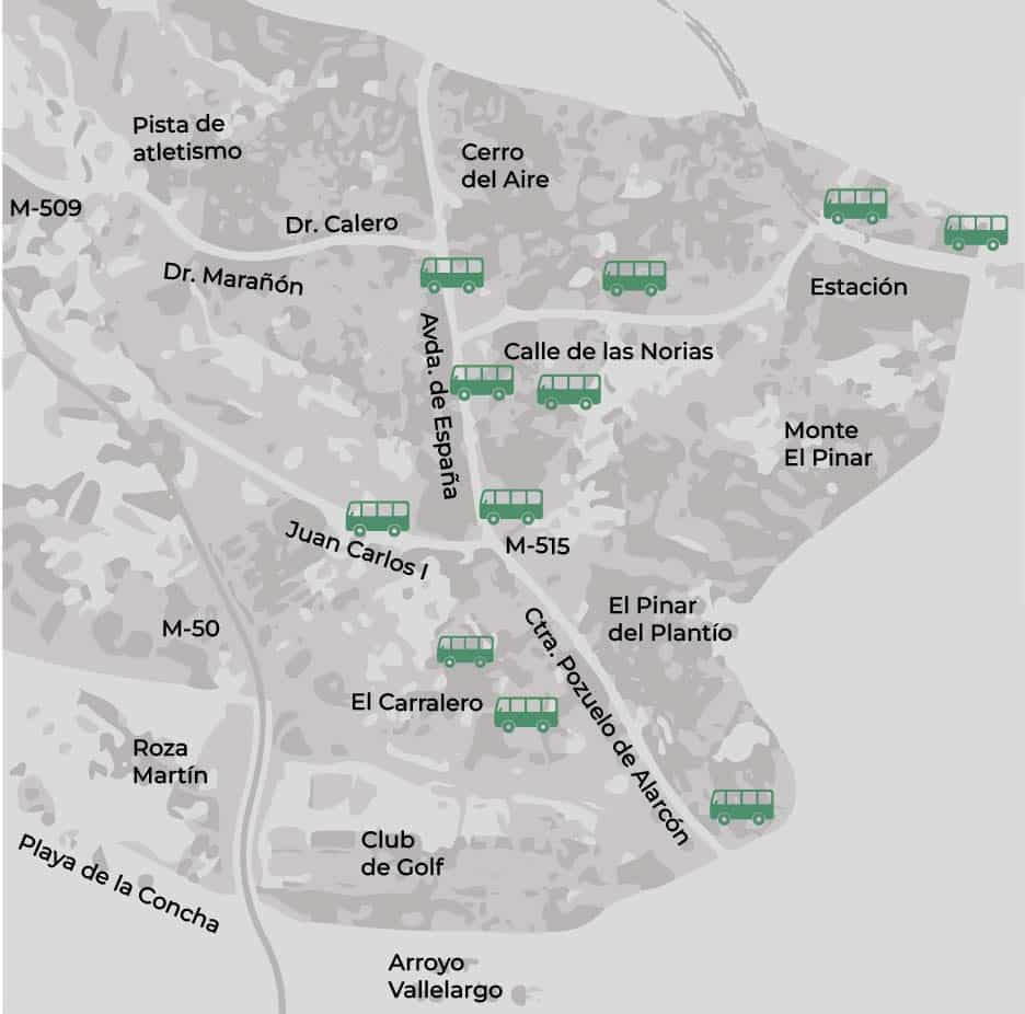 mapa majadahonda