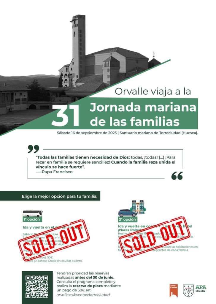 Sold Out| Orvalle viaja a la 31 Jornada mariana de las familias