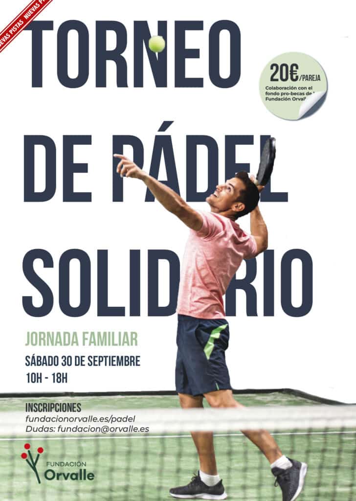 Jornada familiar + Torneo de pádel: sábado 30 de septiembre