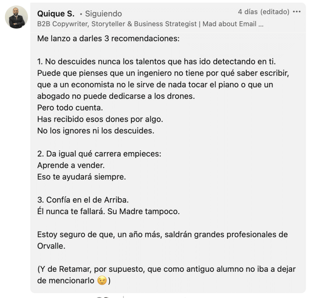 Acto de Graduación de la XLII Promoción de Orvalle