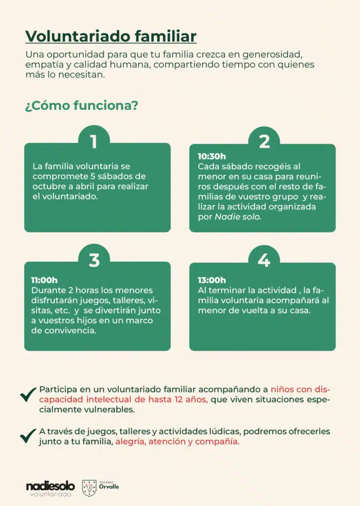 Voluntariado familiar para el Curso 25/26